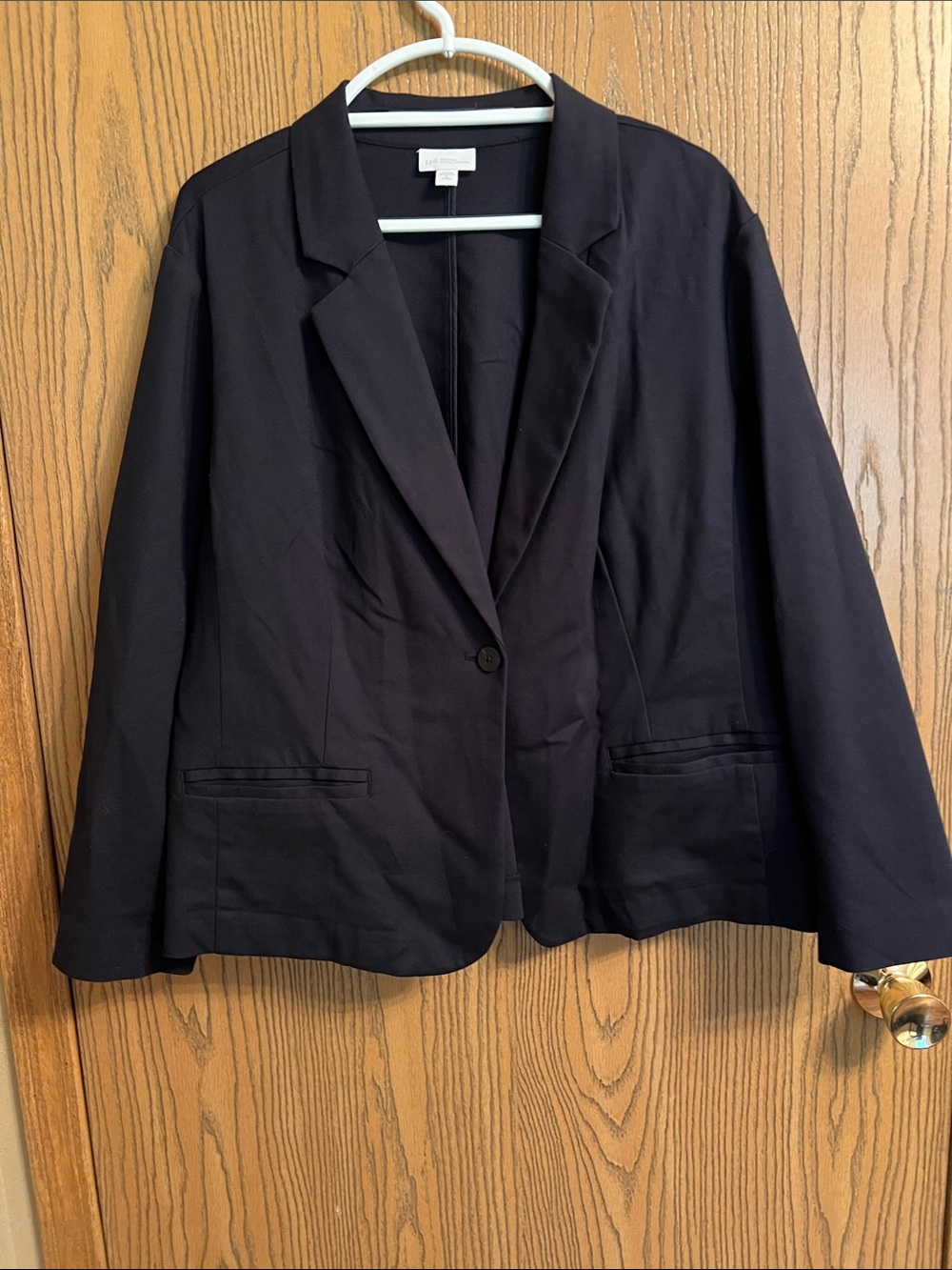J. Jill Dark Navy One-Button Blazer
